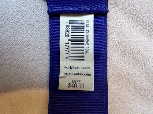 Polo Ralph Lauren Kids Unisex Blue Ribbon Belt New Size Medium - Picture 6 of 6