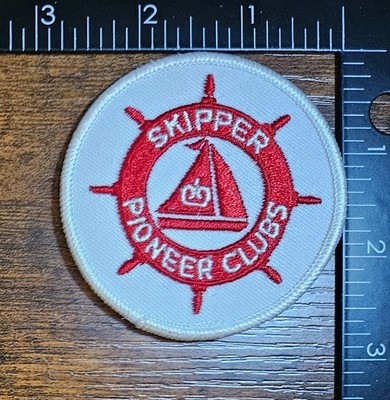 Skipper Pioneer Clubs Christian Organization Vintage Religious Patch