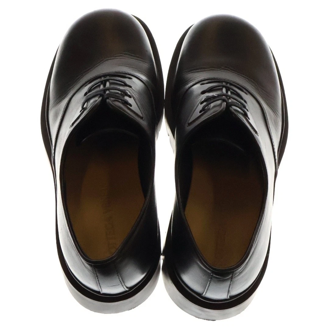 SCARPE DERBY BOTTEGA VENETA 23SS PNEUMATICO BASSO STRINGATE 667073 NERE usate 3265