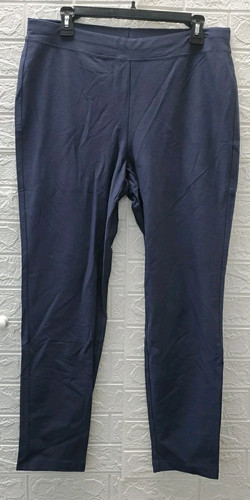Neu Eileen Fisher leichte Slim Fit Knöchelhose ozeanblau Größe Large - Bild 1 von 7