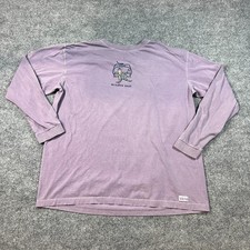 Life Is Good Window Seat T-Shirt Men XL Purpl...