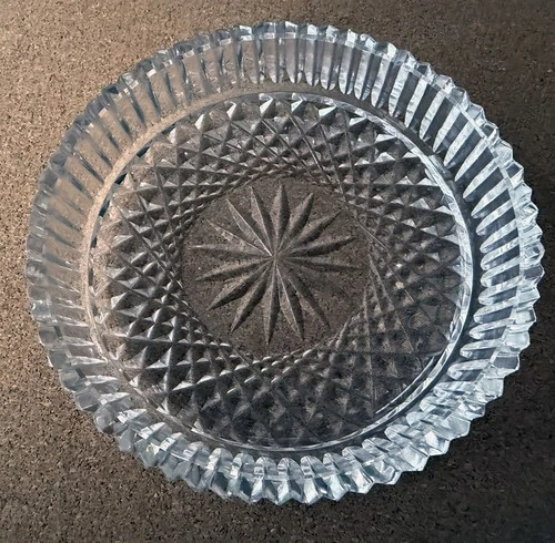 Waterford Crystal 5" Vintage Colleen Wedge Cut Wine Bottle Coaster