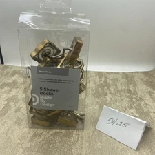 Made By Design Zinc Alloy 12 Ct Shower Hooks S-Hooks Nickel Finish NIP