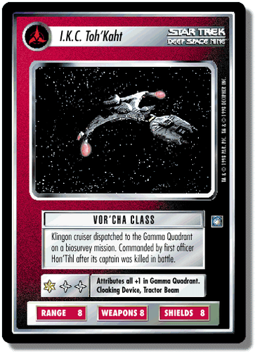 I.K.C. Toh'Kaht - Deep Space 9 - Star Trek CCG 1E - Bild 1 von 6