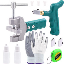 Glass Tile Cutter Kit 12Pcs Includes Glass Breaking Pliers and Cutter Mirror