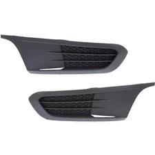 New Set of 2 Fog Light Covers Front Driver & Passenger Side VW Sedan LH RH Pair