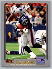 2001 Topps #140 J.R. Redmond New England Patriots Football Card