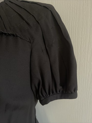 Prada Black Sheath Pencil Dress Knee Length Midi IT 40 US 4 2008 Collection - Picture 4 of 17