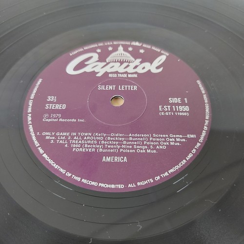 America Silent Letter 12in Vinyl LP E-ST 11950 Capitol Records 1979 Lyric Sleeve - Picture 12 of 15