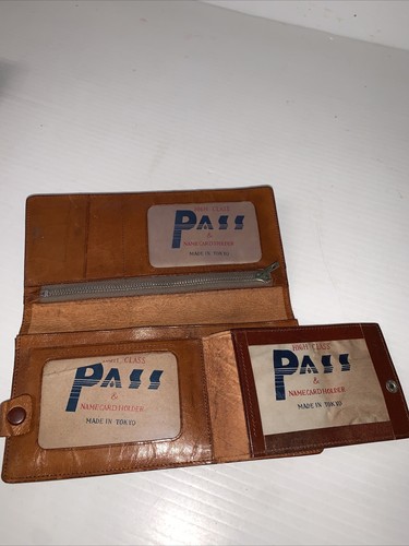 High Class Pass Embossed All Leather Checkbook Wallet Compartments and CC Slots - Picture 5 of 7