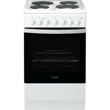 Freestanding Electric Cooker 50cm Indesit IS5E4KHW Single Oven - White