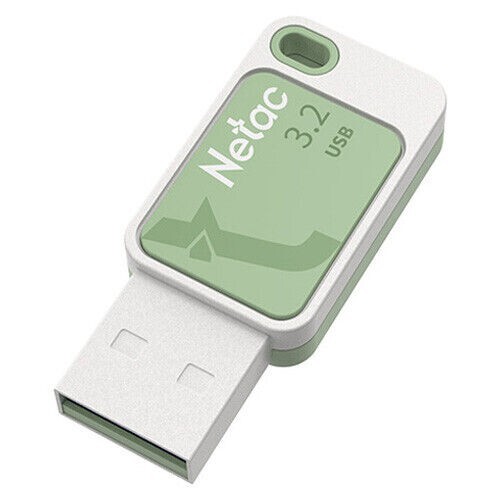 Netac 128Gb Usb 3.2 Memory Pen Software Encryption Key Ring Smoothies Green - Picture 4 of 5