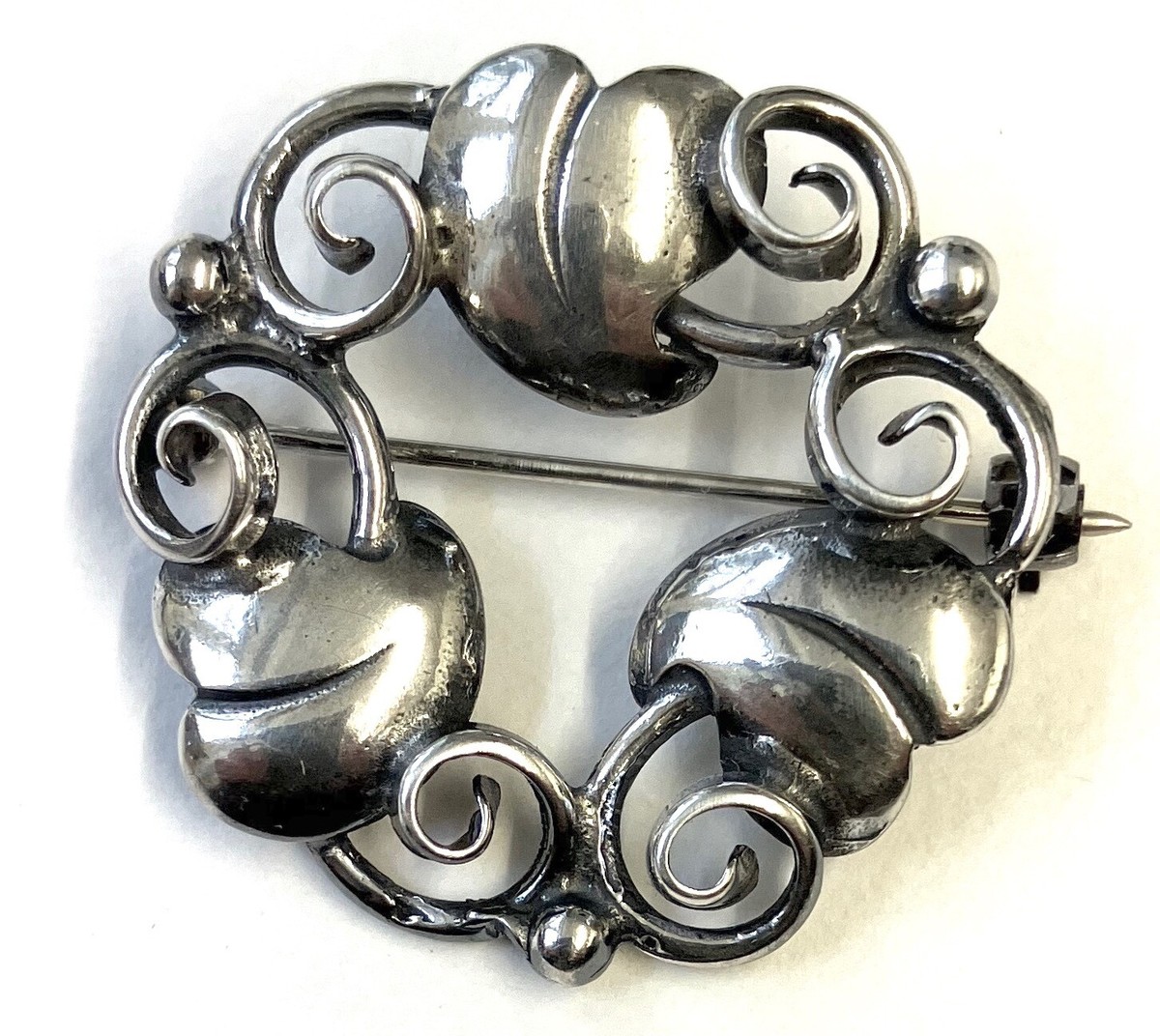 Danish Modernist Silver Brooch Stamped NB 925 Attributed to - Main Image