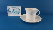 Seltmann Weiden Julia blaues Blumengirlande Kaffeetasse + Untertasse