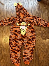 Disney Store  2t-3t Tigger Hooded Full Costum...