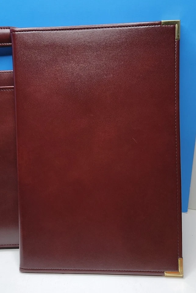 Vintage Hazel America's Case Maker Cuero Suave Adjunto y Carpeta. 17" X 11.5" Foto 3 de 4