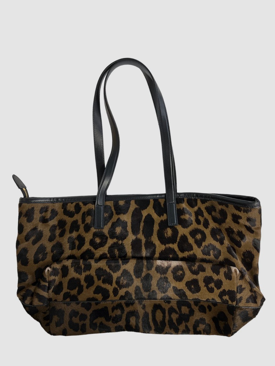 $2950 Tom Ford Women's Brown Fur Double Handle Zip Shoulder
