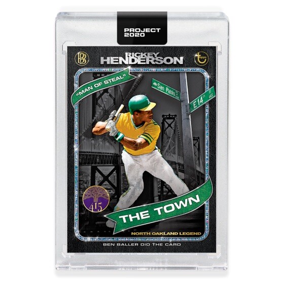 Topps Project 2020 Rickey Henderson #71 ~ by Ben Baller ~ PR 15741