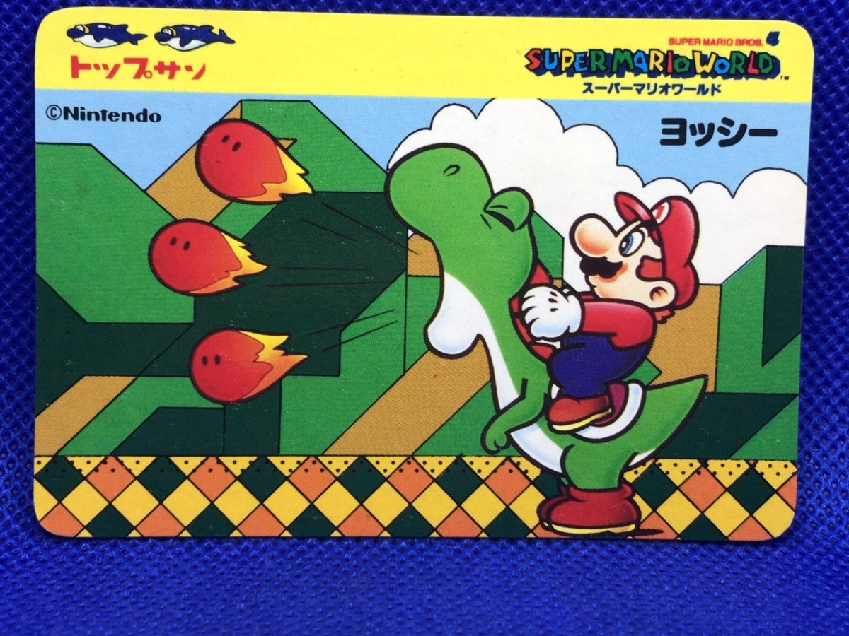 Yoshi Mario Mario Super Mario World Mario bros Card Topsun