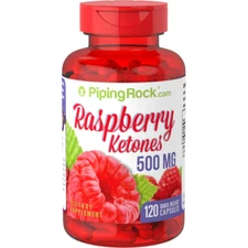 Piping Rock Raspberry Ketones 500mg 120 Capsules Non-GMO Gluten Free Exp 11/25
