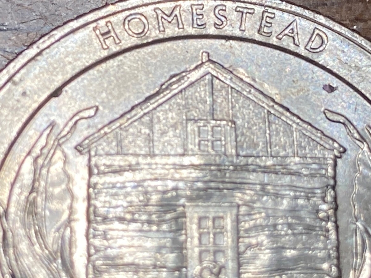 2015 D Nebraska Homestead ATB Quarter SNOW ON ROOF DIE CHIP