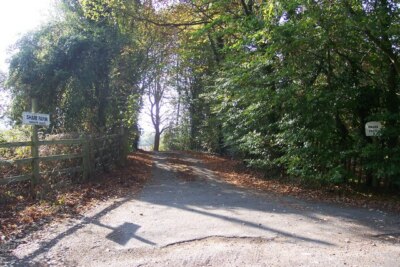 Foto 6x4 Aktie Bauernhof Zufahrt breit Ford eine Privatstraße von Bric aus gesehen c2009