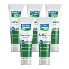Smartmouth Anticavity Toothpaste Pack Of 5 Zinc Fluoride Sensitive Teeth Whit...