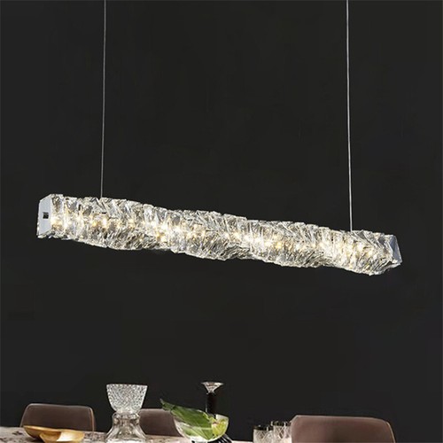 Kitchen Pendant Light Crystal Chandelier Light Crystal Dining Room Ceiling Light - Picture 6 of 11