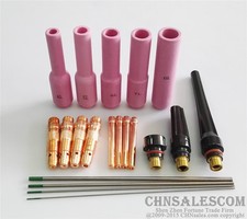 20 pcs TIG Welding Torch Kit  Long Nozzle WP-17 WP-18 WP-26 WP Tungsten