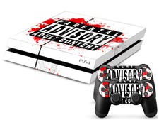 Sony PS4 PLAYSTATION 4 Skin Design Sticker Screen Protector Set - Paac Motif
