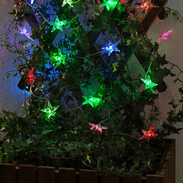Ikea Strala 24 outdoor led colour changing star lights Mains Ikea Strala 24 outdoor led colour changing star lights Mains