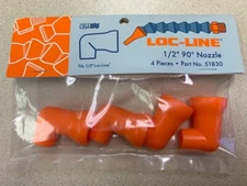 1/2" 90° Elbow Fittings for Loc-Line® USA 1/2" System 4 Pieces per Pack  #51830