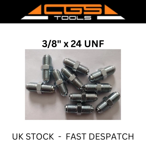 3/8" x 24 tpi Brake Pipe Connectors UNF (10)