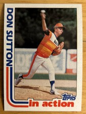 1982 Topps Don Sutton In Action Baseball Card #306 Astros HOF Pitcher NM