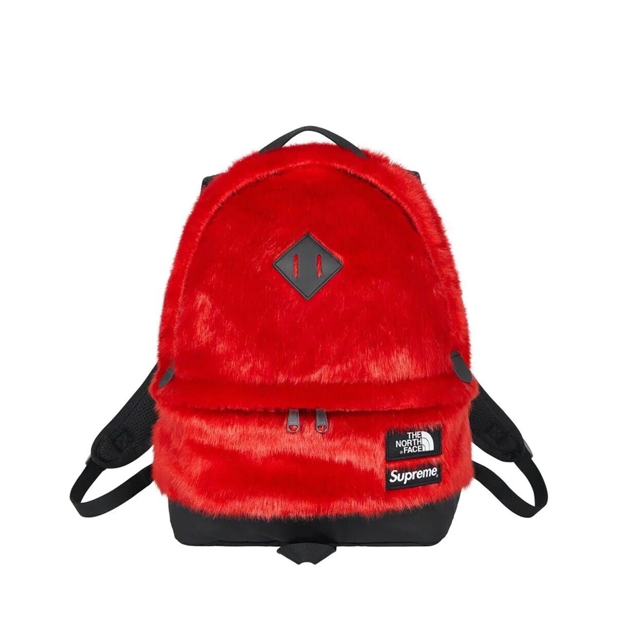 Supreme The North Face Faux Fur Backpack Red