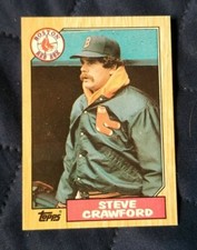 Steve Crawford - 1987 Topps #589 -- Boston Red Sox 