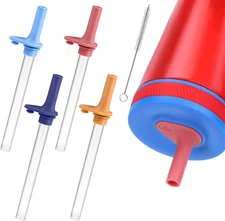 Straw Replacement Compatible with Zak Straw Cups,4Pcs 15 Oz Tumbler Water Bottle