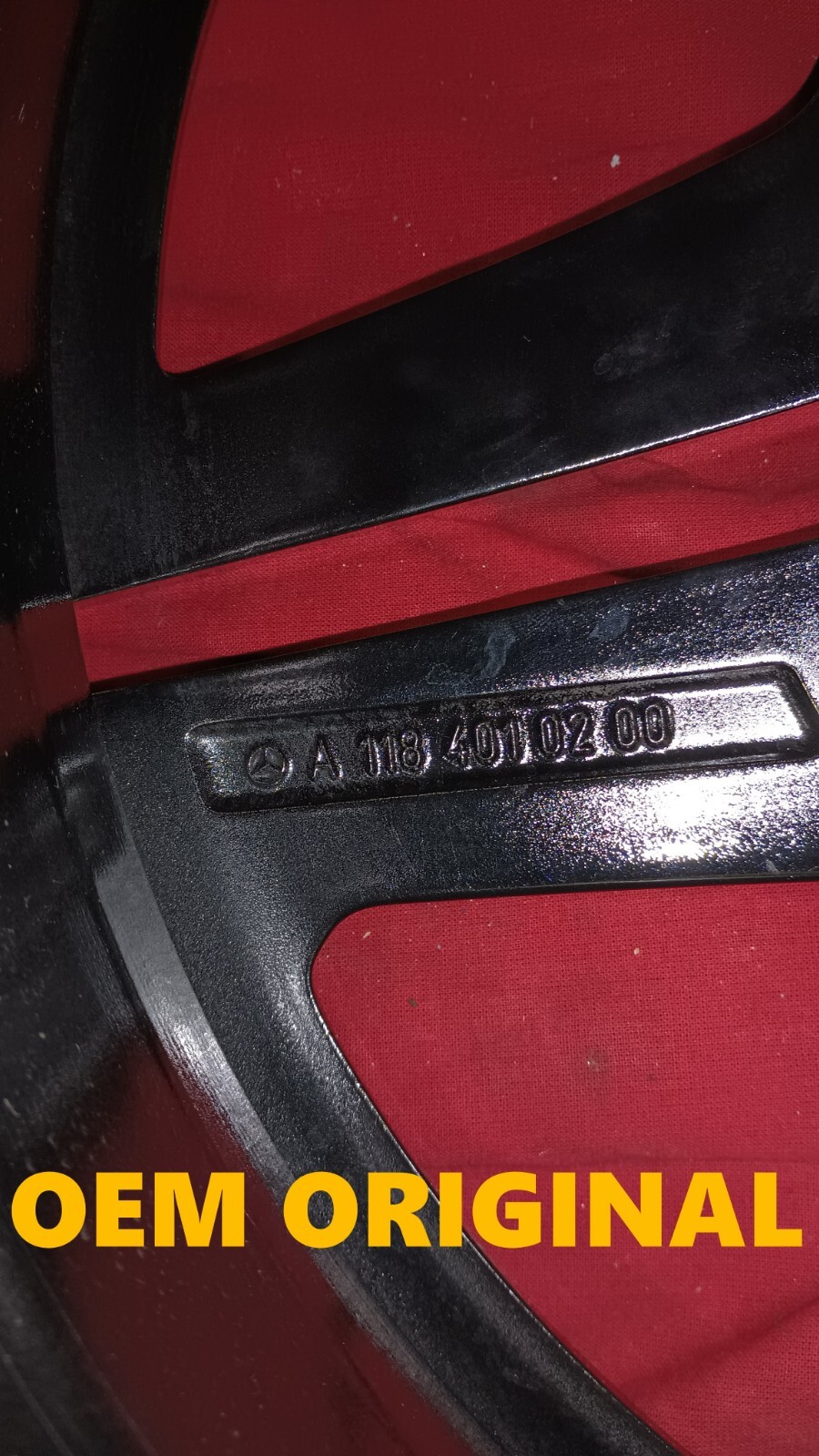 18 X 8 49 ET AMG CLA CLAS OEM FACTORY WHEEL CNC BLACK HOL 85835 2020 18-x-8-49-et-amg-cla-clas-oem-factory-wheel-cnc-black-hol-85835-2020