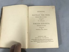 1868 lessing nathan the wise Emilia Galotti