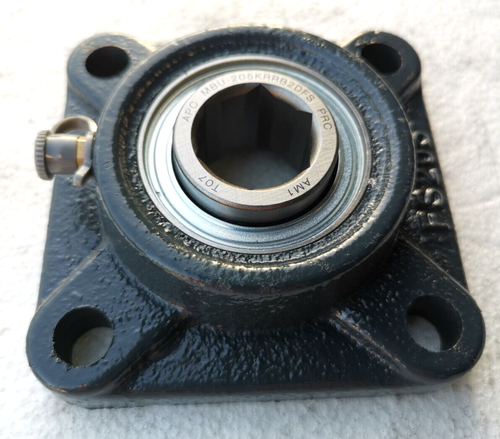 Premium 7/8" Hex Bore Bearing 205KRRB2 + 4-Bolt DUCTILE Iron Flange Assembly - Picture 4 of 9