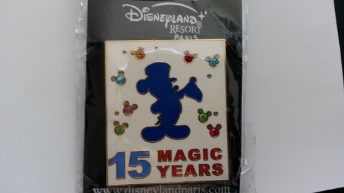 Mickey Mouse 15 Magic Years Jeweled Disney Land Paris Dlrp Dlp 2007 Pin