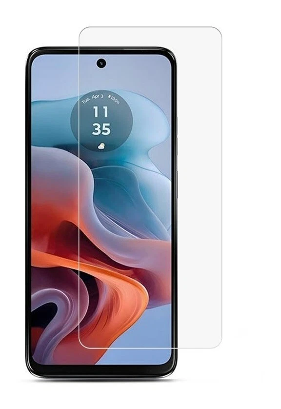 Протектор закаленного стекла совместимый с Moto G 5G (2024) без пузырьков упаковка 2 шт. - Изображение 2 из 2