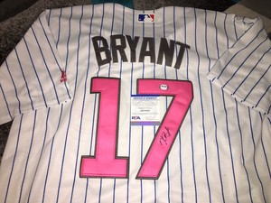 kris bryant signed jersey