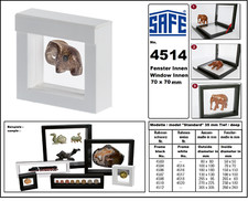 Schweberahmen-Figuren-3D-SAFE-4514-Wei&szlig;-Ma&szlig;e-Innen-70x70mm-Au&szlig;en-100x100x35mm