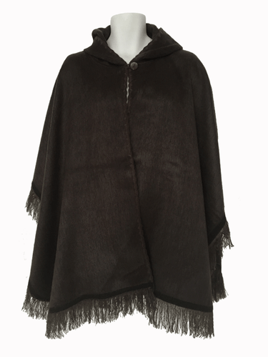 WHOLESALE LOT OF 10 SOFT & BEAUTIFUL ALPACA HOODED QUINCHUQUI PONCHOS 10V - Picture 6 of 12