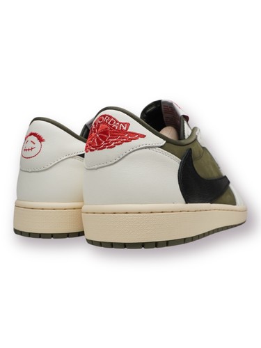 Size 13 - Travis Scott x Air Jordan 1 Retro OG SP Low Reverse Olive / Medium... - Picture 5 of 5