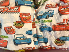 DISNEY PIXAR CARS Crib Fitted Flat Sheet Set Toddler 2 Piece