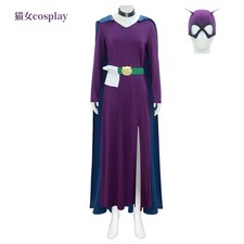 Catwoman Cosplay Costume Purple Jumpsuit Women  s Halloween Mardi Gras Party