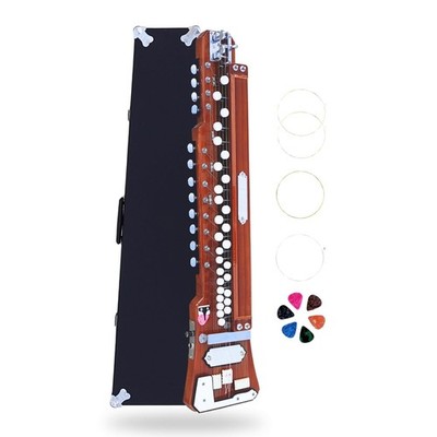 Bulbul Tarang Banjo 29 Key 14 String | Handmade Wooden Indian Banjo Natural