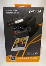 Polaroid Flip Instant Camera  Color Film Bundle 8 Photos - Black Sealed